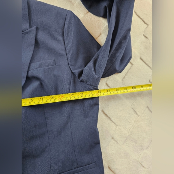 Banana Republic Single Button Blazer Womens 14 Classic Fit Navy in Marzotto Wool - Picture 6 of 11